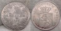 Hessen-Darmstadt 3 Kreuzer 1847 Vorzüglich+ 30.34 £  +  43.35 £ shipping