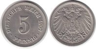 Kaiserreich 5 Pfennig 5 Pfennig 1907 A -