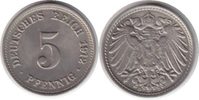 Kaiserreich 5 Pfennig 5 Pfennig 1912 D -
