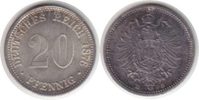 Kaiserreich 20 Pfennig 20 Pfennig 1876 D -