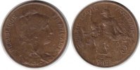 Frankreich 5 Centimes Dritte Republik 5 Centimes 1912 -