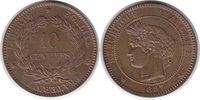 Frankreich 10 Centimes Dritte Republik 10 Centimes 1897 A, Paris -