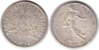 Frankreich Franc Dritte Republik Franc 1914 -