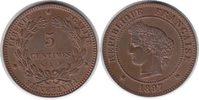 Frankreich 5 Centimes Dritte Republik 5 Centimes 1897 A, Paris -