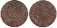 Frankreich 2 Centimes Napoleon III. 2 Centimes 1862 K, Bordeaux -