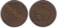 Frankreich 2 Centimes Dritte Republik 2 Centimes 1878 A -