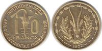 Französische Kolonien Probe 10 Francs Westafrika Probe 10 Francs 1957 -