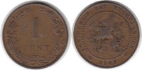 Niederlande Cent Wilhelmina I. 1890-1948 -