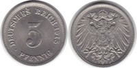 Kaiserreich 5 Pfennig F -