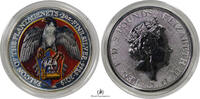 Great Britain 5-POUNDS-SILVER-2-OZ-FALCON 2019 COLOURED-BU 241.21 &pound;  +  shipping