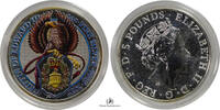 Great Britain 5-POUNDS-SILVER-2-OUNCE-GRIFFIN 2017 COLOURED-BU 249.67 &pound;  +  shipping