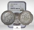 Greece, Crete SILVER-5-DRACHMAI 1901 NGC-XF40 296.22 &pound;  +  shipping
