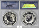 Australia SILVER-1oz-KOOKABURRA 2012-P ANACS-MS70 135.41 &pound;  +  shipping
