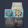 SAN-MARINO EURO-SET-WITH-SILVER-5-EURO- 2003 st 84.63 &pound;  +  shipping