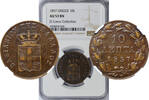 Greece 10-LEPTA-OTTO 1857 NGC-AU53BN 296.22 &pound;  +  shipping