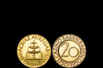 Germany 20-MARK-GOLD-CASINO-TOKEN 1950 vz+ / unz 372.39 &pound;  +  shipping