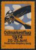 Deutsches Reich Vignette auf den 'Ostmarkenflug' Breslau-Posen-Danzig-Königsberg -