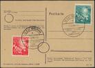 Bundesrepublik Deutschland 10-20 Pfg. kompl. Satz zur 1.Bundestagseröffnung auf Karte mit Ersttagsonderstempel -
