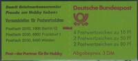 Bundesrepublik Deutschland 3 DM B&S Markenheft in seltener Gummivariante mit Zählbalken! -