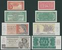 CSSR 5 - 50 Kor. Pi. 68-71a cpl. Set alle 4 Scheine, Höchstwerte MIT Papierfasern im linken Rand -