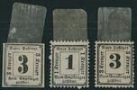 Bayern 1+3 Kr. 1862/70 Portomarken geschnitten sowie gezähnt mit Wz. 'en... 65.02 £  +  5.20 £ shipping