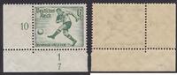 Deutsches Reich 6 Pfg. 1936 Sommerolympiade Berlin Fußballspieler mit Formnummer 7 ** postfrisch