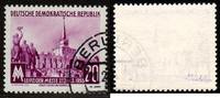 DDR 20 Pfg. Leipziger Frühjahrsmesse mit seltenem liegendem Wasserzeichen -