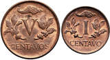 Colombia 1, 5 Centavos 1970 UNC