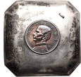 China, Republic Silver bowl / saucer with 1934 1 Dollar XF