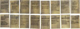 Portugal, Republic Set 14 miniature plaques XX cen. DA VIA SACRA (Stations of the Cross) UNC