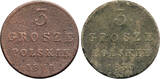 Poland. The Congress Kingdom 3 Polish Grosze 1829 FH, 1830 F-H NIcholas I Fine