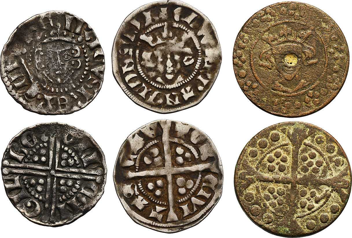 England Medieval Coins, Mixed Reigns AR Penny Edward I 1272-1307, Henry ...