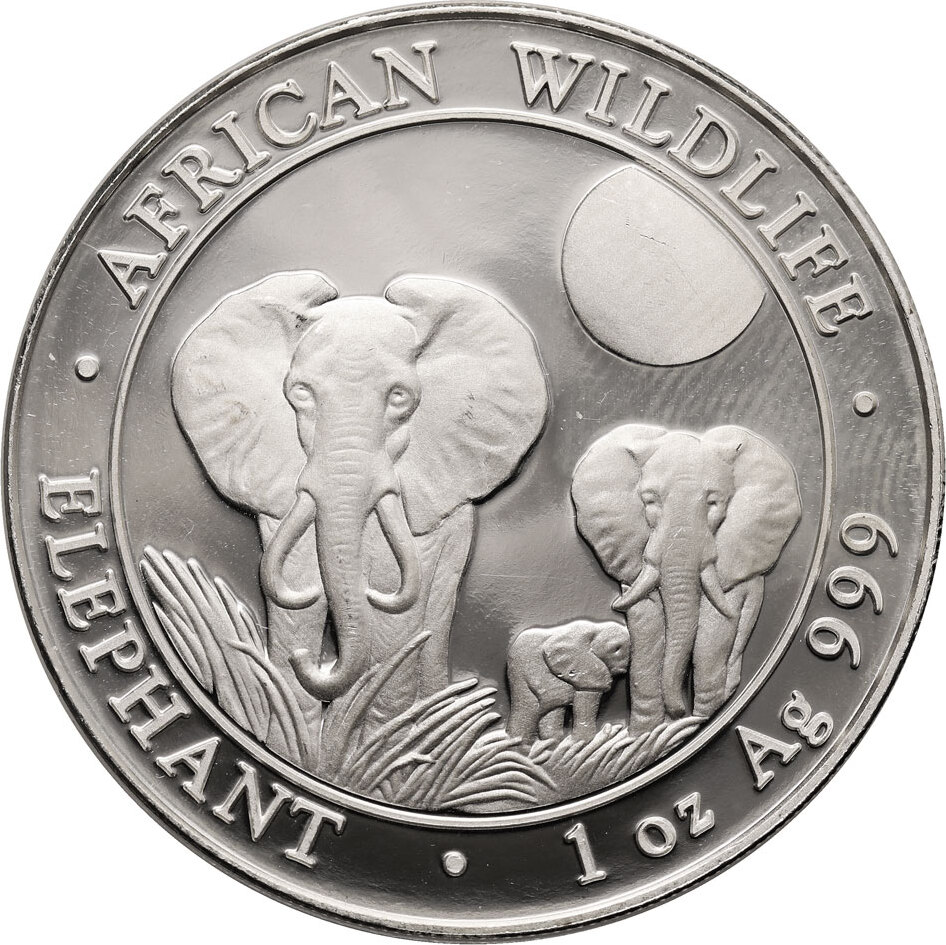 Somalia 100 Shillings 2014 African elephants Proof | MA-Shops