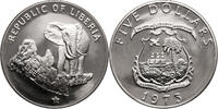 Liberia 5 Dollars Elephant -