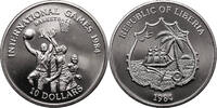 Liberia 10 Dollars International Games - Basketball -