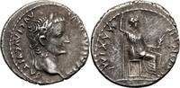 Roman Empire. Tiberius AR Denarius Lugdunum -