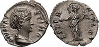 Roman Empire. Faustina Maior AR Denarius AETERNITAS -
