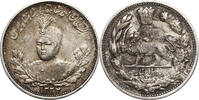 2000 Dinars (2 Kran / 2 Qiran) AH 1332 / 1913 AD Iran. Sultan Ahmad Shah  vz+