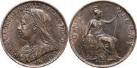 Great Britain, Victoria 1 Penny 1901 vz 21.67 £  +  13.00 £ shipping