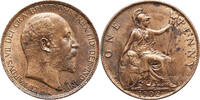 Great Britain, Edward VII 1 Penny 1902 vz 30.34 £  +  13.00 £ shipping