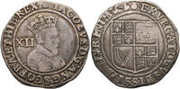 United Kingdom, James I Shilling mm. thistle -