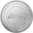 Schweiz  20 Franken Luftseilbahn TITLIS 2023 POLIERTE PLATTE OVP Proof