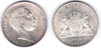 Deutschland Doppeltaler BAYERN Maximilian II.  1856 fast St Doppeltaler 1856 fast Stempelglanz