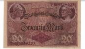 Deutschland Ros 49 b 20 Mark Darlehenskassenschein 5.8.1914 in kassenfrisch I 20 Mark  Kassenfrisch