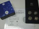 FRANKREICH 6 Euro 2 x 2 und 1 Euro Quadriptych Set 2022 PP altes und neues Motiv 2002- 2022 -