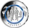 BRD 50 Euro 5 x 10 Euro 2024 Polizei mit Polymerring A D F G J bankfrisch Komplettsatz -