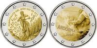 ANDORRA 2 x 2 Euro 2 x 2 Euro 2024 Gedenkmünzen SKI und Mountain Bike in Coincard -