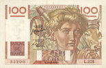 NOTES OF THE BANQUE DE FRANCE 100 francs Banque de France. Billet. jeune paysan, -