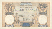 NOTES OF THE BANQUE DE FRANCE 1000 francs Banque de France. Billet. Cérès et Mercure, -