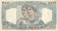 NOTES OF THE BANQUE DE FRANCE 1000 francs Banque de France. Billet. Minerve et Hercule, -